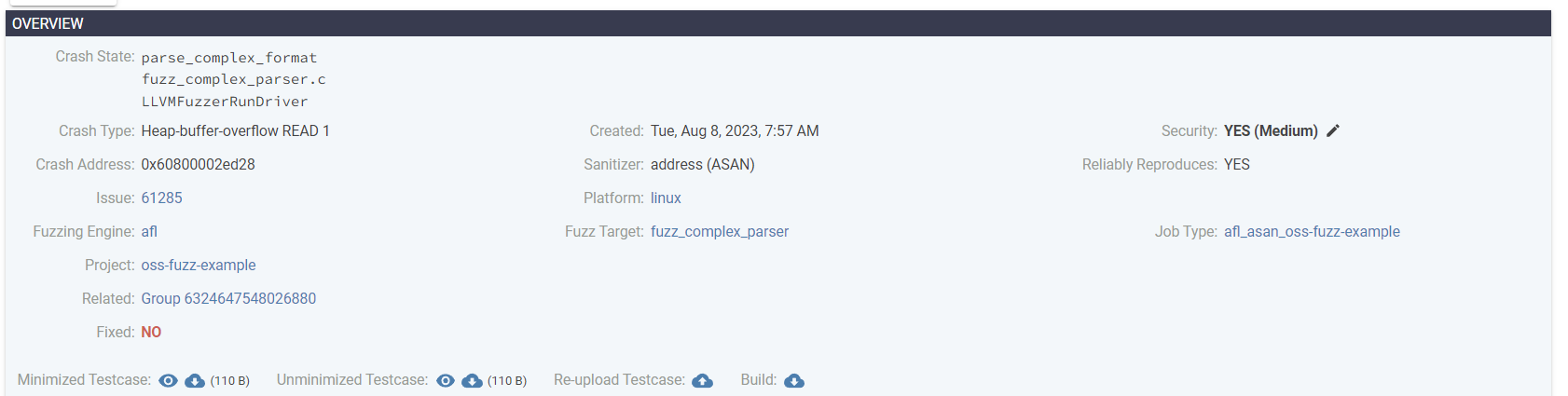 OSS-Fuzz issue overview